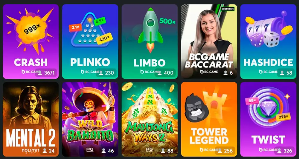 استمتع بلعبة كازينو BC Game لا مثيل لها