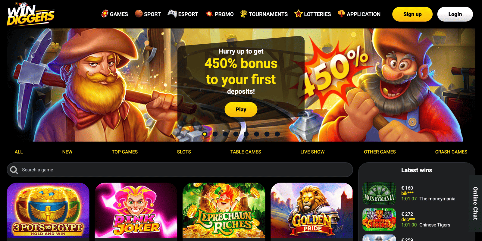 Win Diggers Casino Site Evaluation