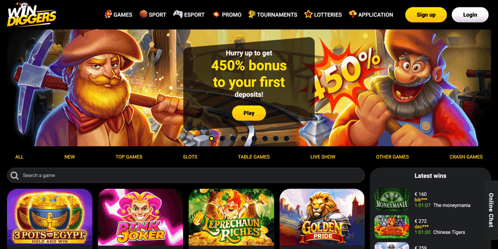 Win Diggers Casino Site Evaluation